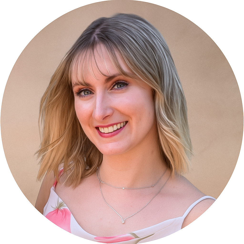 Smiling in Soft Warmth